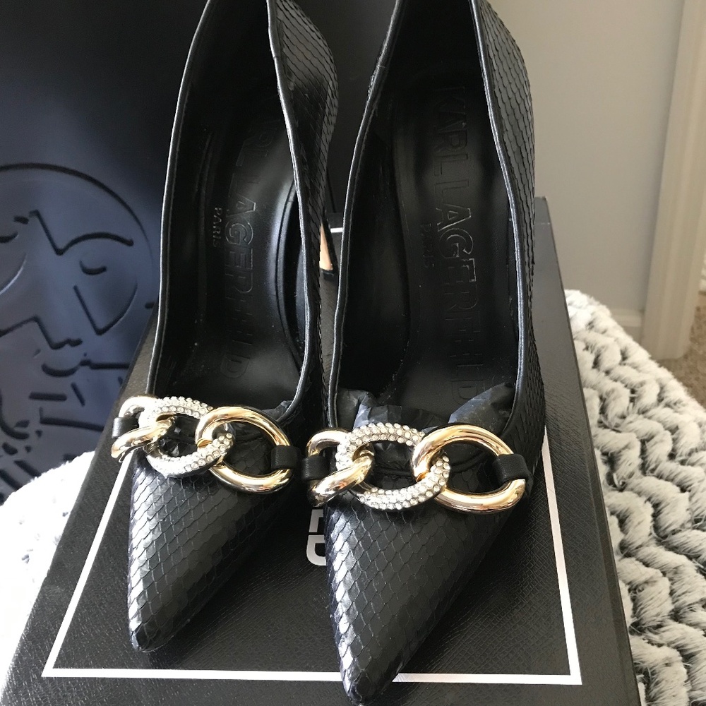 Karl Lagerfeld Snake Skin Heel